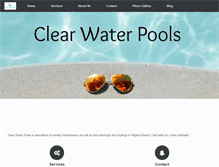 Tablet Screenshot of clearwaterpoolsvb.com